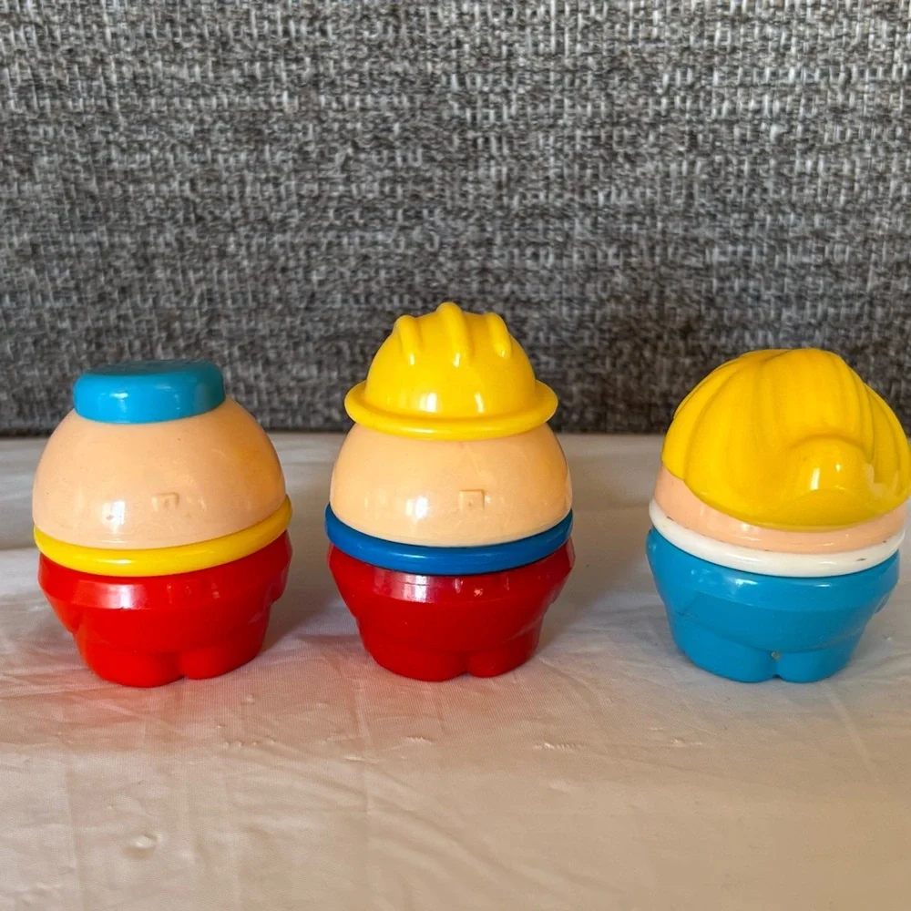 Little Tikes Toddle Tots Figures Vintage Construction Hat Yellow Hat Worker Girl